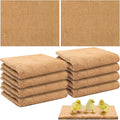 8 Pack Jute Chicken Nesting Pads, 30 x 22 Inch Nest Mats Nesting Brooder Liners for Chicken Coop, Poultry and Small Birds