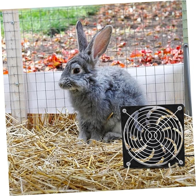 ibasenice 1set Solar Panel Chicken Coop Fan Small Exhaust Fan for and Greenhouse Cooling Easy to Install for Aeration