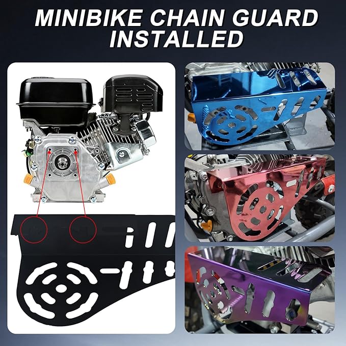 Mini Bike Chain Guard Clutch Cover for Predator 212cc 196cc Engines for Coleman CT200U CT200U-EX CT100 BT200X Minibike Parts