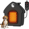 Dog House Heater with Thermostat, Outdoor Pet Heater with Anti-Bite Cord, Chicken Coop Heater, Wall-Mounted Heater for Dog House Outdoor, Suitable for Dogs Cats Chickens Hamsters