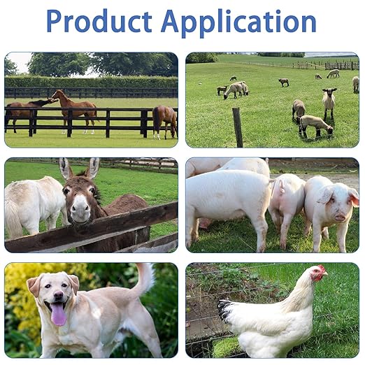 Electric Fence Energizer Plus 250,Electric Fence Charger and 17 Gauge Spool Aluminum Wire PE2 0.10 Joule,Livestock Fence Chargers for Containing Pets and Keeping Out Small Nuisance Animals