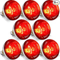 250W R40 Red Heat Lamp Bulbs, 8000 Hours Rated, Infrared Flood Light, Brooder Heating Lamp for Chickens, Reptiles, Pets, Bathroom, E26 Base - 8 Pack