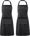 Syntus Adjustable Bib Apron with 2 Pockets Cooking Kitchen Aprons for Women Men Chef