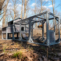 GUTINNEEN Chicken Coop with Run for 8-10 Chickens Extra Large Hen House Poultry Cage Outdoor with Nesting Box