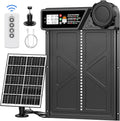 Large Size Automatic Chicken Coop Door Solar Powered Auto Chicken Door Opener, Timer Modes for Safe and Convenient Chicken Keeping with Intelligent Obstacle Sensors, Remote Control