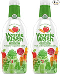 Veggie Wash Organic Fruit and Vegetable Wash Refill, Certified Organic, Ideal for Cleaning Produce, 32 Fluid Ounce, Pack of 2