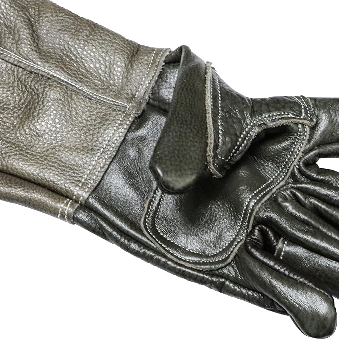 Animal Handling Gloves Bite Proof Reinforced Leather for Dog Training Cat Scratch Falcon Reptile Grabbing Snake