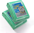 GUARD SHIELD Clear Green Tarp Heavy Duty 16x20 Feet Waterproof for Greenhouse Outdoor Garden Poly Cover UV Resistant 3x3 Weave 10mil (2-Pack)