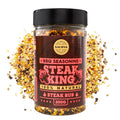 Steak King BBQ Rub - 100% Natural Seasoning - Perfectly Balanced Blend of Spices for Extraordinary Steaks and Other Beef Dishes - Large Jar (200g)