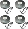 Farm Innovators 125 Watt Heated Base for Double Wall Metal Poultry Founts with 35 Degrees Fahrenheit Temperature and Below, 4 Pack, Metallic