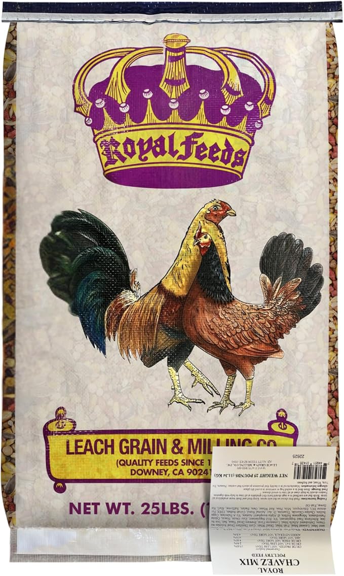 LEACH GRAIN & MILLING CO. Chavez Mix 25 Lbs Bag, Healthy Chicken Feed – Supports Energy & Digestive Health – Balanced Nutrition with Protein, Fiber & Essential Minerals for Chickens & Flock Health