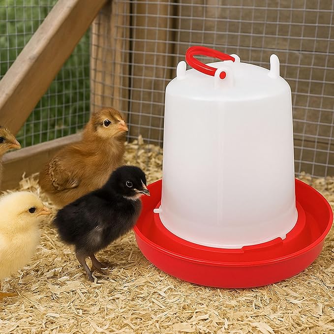 Poultry & Bird Water Dispenser 1.5L, 4-Pack – Easy to Refill Hanging Chicken Waterer for Ducks, Quail, and Small Birds
