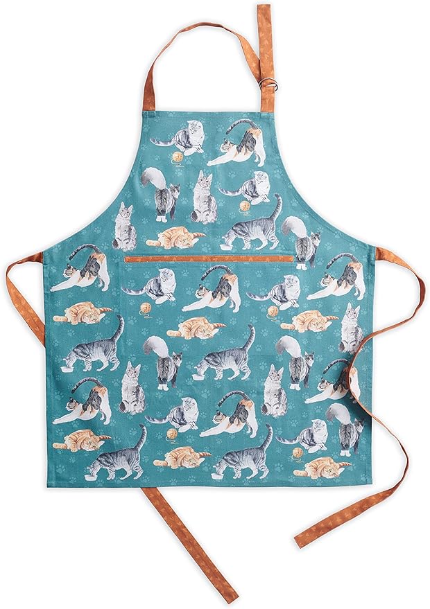 Maison d' Hermine 100% Cotton Apron for women with Pocket Kitchen Chef Apron for Men Cooking Easter Decorations