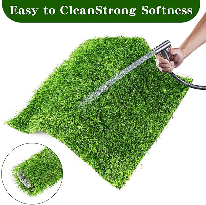 Chicken Nesting Pads Set 12×12"-Washable Artificial Grass Nesting Pads-for Chickens Coopsfor Chicken Coop and Pet Garden Lawn Indoor Outdoor (6 Pack)