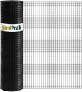 GoldPeak Black Hardware Cloth 1/2 inch 72 inch x 100 Foot 19 Gauge, Vinyl Coated Chicken Wire Mesh Roll Chicken Wire Fencing Garden Fencing Mesh Wire Fence Garden Fencing Wire Cloth