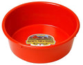 Little Giant® Plastic Utility Pan | Feed Pan | Durable & Versatile Livestock Feeding Bucket | Made in USA | 5 Quart | Red