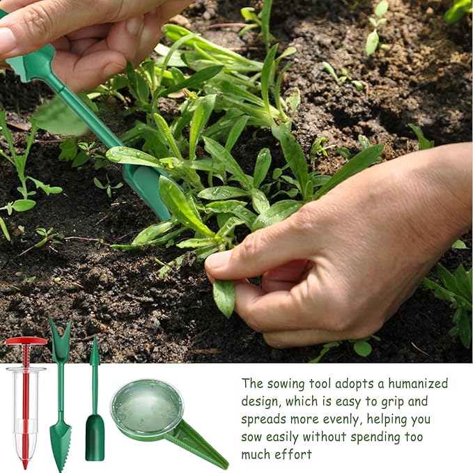 Planter Dispenser,Portable Reusable Small Seeder,Sower Planter Seedling Dispenser - for Flower Tree Grass Backyard Outdoor Farm Planting Gardener Women Mom