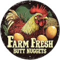 Vintage Chicken Coop Metal Tin Sign Rustic Farm Fresh Eggs Wall Art Antique Farmhouse Kitchen Decor Outdoor Garden Plaque Retro Ornament 12 Inch