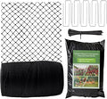 Garden Bird Net, 13 X 40 Feet Heavy-Duty Poultry Bird Net, with 50 Straps and 10 Staples, Used for Fruit Trees, Plants, Vegetables, and Garden Nets Against Birds and Deer