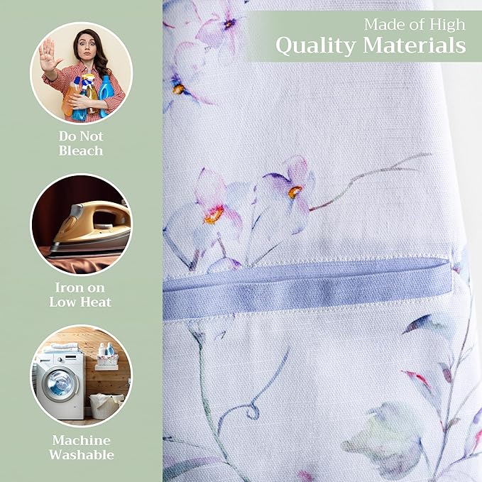 Maison d' Hermine 100% Cotton Apron for women with Pocket Kitchen Chef Apron for Men Cooking Easter Decorations