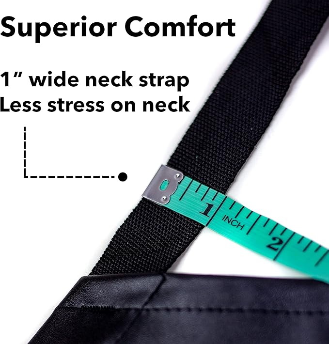 KNG Heavy Duty Waterproof Vinyl Apron Black - Pack of 2