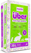 PETSPICK Uber Soft Paper Pet Bedding for Small Animals, Pastel Confetti, 36L