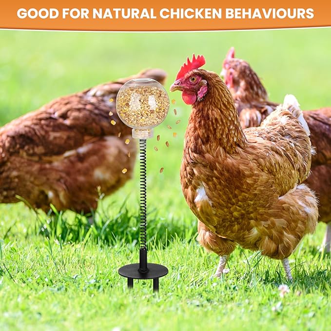 Peck Toy, Interactive Slow Feed Release Toy for Your Flock, Chicken Slow Feeder Boredom Busting Fun Maintain Your Hens Entertained(1 Pack)