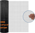 Black PVC Coated Hardware Cloth 24 Inch x 50 Foot -1/4 Inch x 1/4 Inch 20GA