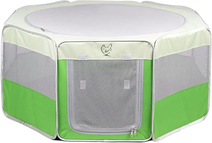 Hen Pen Pop-Up Brooder: Raise Chicks w/The Collapsible Play Pen for Small Animals, Chickens & Ducklings - Portable, Lightweight and Waterproof