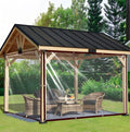 Clear Tarps Heavy Duty Waterproof - with Grommets Small Tarp, 6x8ft Clear Vinyl Patio Enclosure Tarpaulin for Porch Cover Chicken Coop Covers for Winter Transparent Lonas