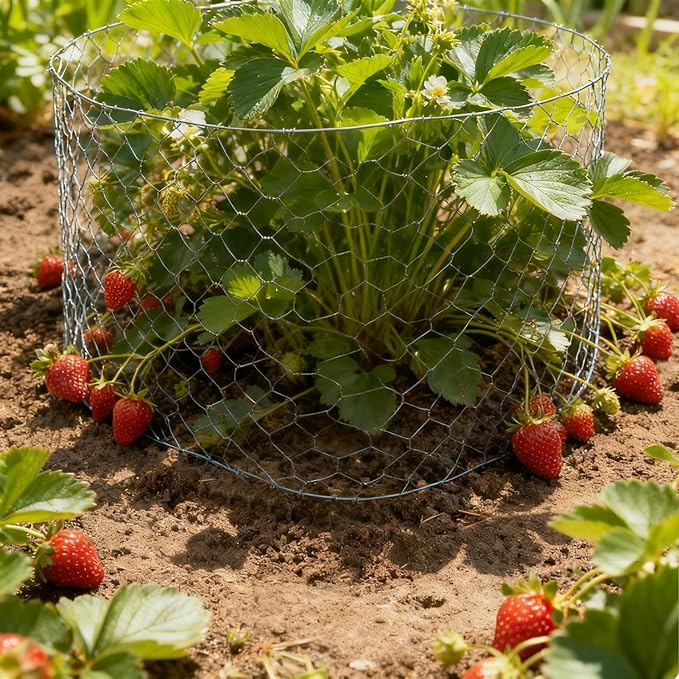 Wire Mesh Roll for Poultry Cages 36IN x50FT- Heavy Duty Fencing Net for Farm Garden Animal Plant Protection, Chicken Wire Fence, Easy to Install Fencing for Rabbits, Birds, Vegetables (Hexagon)