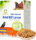 10lbs Dried Black Soldier Fly Larvae for Chickens - High Protein Chicken Food 100% Natural - BSF Larvae More Calcium Than Dried Mealworms, Chicken Treats for Laying Hens Ducks Birds
