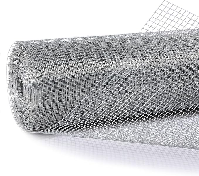 Hardware Cloth 1/4 in. x 4 ft. x 100 ft 23-Gauge, Chicken Wire Fencing, Chicken Wire Mesh Roll, Garden Fencing, Mesh Wire Fencing, Hardware Mesh, Rat Wire Mesh, Wire Fence Roll