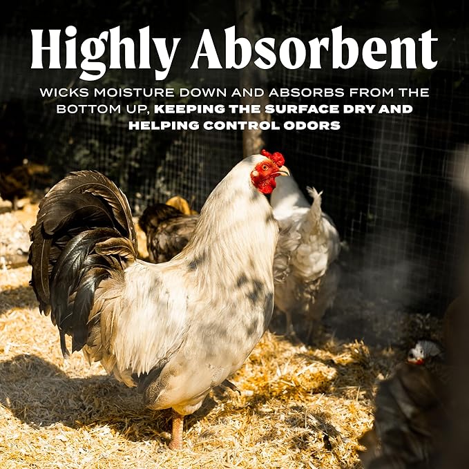 FarmStraw Fine Cut, 3 cu ft (25 lb) Expands to 10+ cu ft – All-Natural Wheat Straw Chicken Bedding for Clean, Dry, Odor-Free Coops – Dust-Free, Super Absorbent – Sustainably Sourced