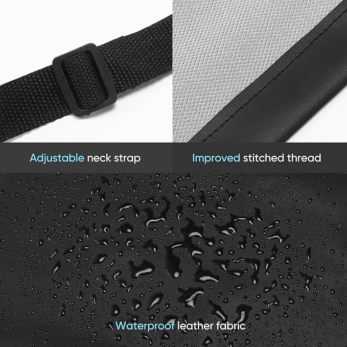 Waterproof Apron 43in PU Leather Heavy Duty for Gardening, Dishwashing, Meat Processing, Car Washing, and Pet Grooming