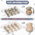 60 Pcs Quail Egg Cartons Combo, 12 Grids Clear Egg Cartons Clear Plastic Stackable Trays – Fit Both Standard & Jumbo Quail Eggs Also for Pigeon Small Poultry Ideal for Home Farm Market Use
