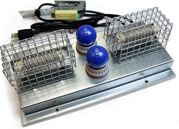 Pinnon Hatch Farms 0537 - Replacement Heater & Thermostat for Box Brooder 110V