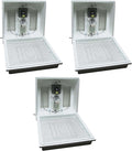 Farm Innovators 120 Volt 40 Watt Circulated Air Incubator for Up to 4 Eggs with Easy to Read Digital Display and Large Picture Window, White (3 Pack)