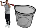 Fish Landing Net with Extendable Aluminum Telescoping Handle, Large Fishing Net for Steelhead,Catfish, Bass, Salmon, Flyfish,Trout, Flagfish, Tuna Fishing net Extend to 82 Inches - HeavyDuty