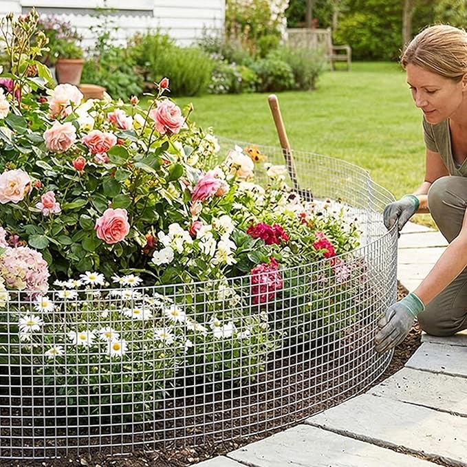 AMAGABELI GARDEN & HOME Hardware Cloth 1/4 inch 16inx20ft Galvanized After Welding 23 Gauge Square Chicken Wire Fence Mesh Roll Raised Garden Bed Plant Supports Poultry Netting Cage Snake Fence