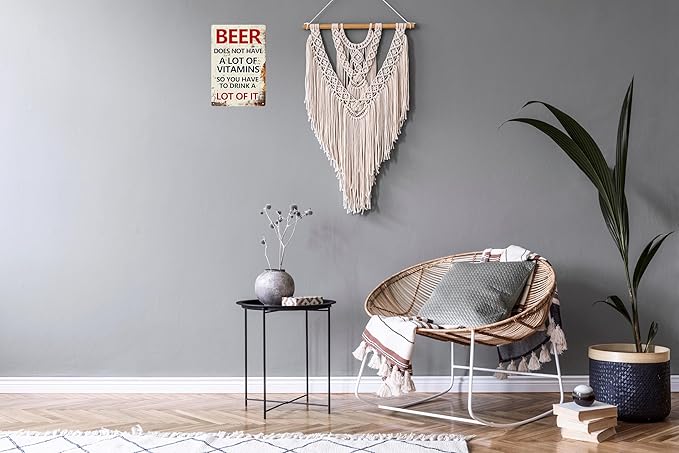 Retro Alcohol Tin Sign Funny Sayings Bar Decor Party Cellar Pubs Bar Decoration For Tribal Table Drinker Gift Vintage Metal Sign Garage Decor Wall Decor 8x12 In