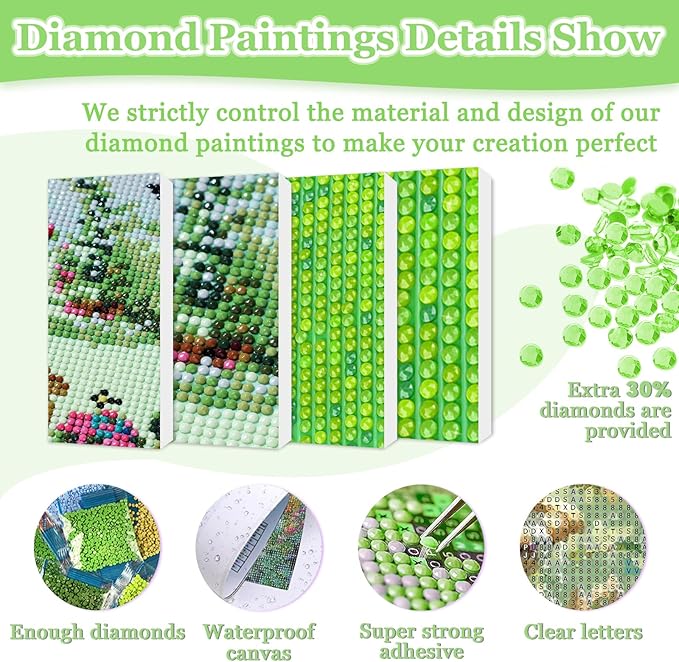 MAXBYE Garden Birds Diamonds Painting Kits for Adults, 5D DIY Diamond Art Kits for Beginners, Full Drill Diamonds Painting Kits for Home Wall Decor, Garden Fountains, 12x12 in