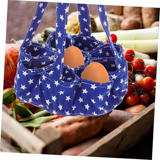 PRETYZOOM 9bags Egg Collecting Basket Chicken Egg Pouch Storage Bag Apron for Collecting Multi-pockets for Fresh