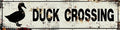 Retro Tin Metal Sign Duck Statement Farmhouse Bathroom Wall Decor for Home Vintage Bar or Dorm Unique Gift Idea for Friends 4x16 in
