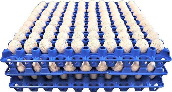 6 RITE FARM PRODUCTS 90 Egg Plastic Trays for Quail Pigeon Dove Bird Flat Carton