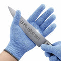 Cut Resistant Gloves Food Grade, Superior ANSI A6 Protection - 100% Food Safe ‘BLUE’ for Home & Pro Chefs & Kitchens: Mandoline, Meat, Fish, Oyster Cutting & Food Prep