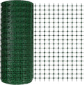 Preboun 3 x 164 ft Plastic Mesh Fence Plastic Safety Fence Roll Reusable Animal Construction Barrier Netting Temporary Pool Fencing Snow Fences for Construction Animal Garden Fencing (Green)