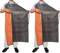 Thick Waterproof Rubber Aprons, Puncture/Abrasion/Chemical/Oil Resistance Work Apron