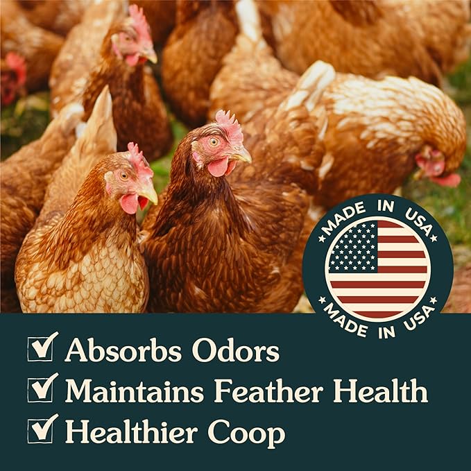 Zeolite Chicken Dust Bath, 12 lb | All-Natural Finely Milled Zeolite Dust | Natural Kraft Box Packaging | Made in The USA