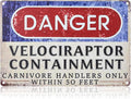 Humorous Animal Caution Metal Sign,Funny Warning Sign, Humorous Chicken Coop Decor, Novelty Pet Cage Sign - 12x8 Inch Weatherproof Aluminum Metal Plaque
